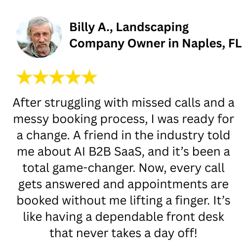 AI Receptionist Review from a landscaping company owner