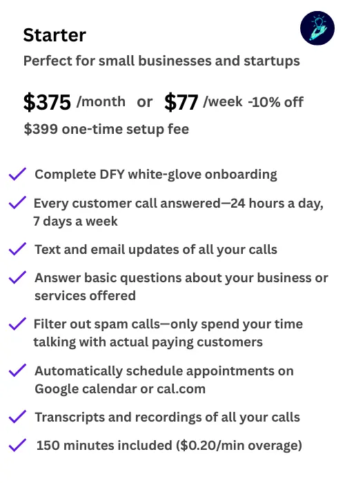 AI Starter Pricing Plan